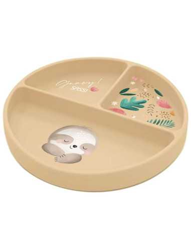Assiette en silicone Gnawy le...