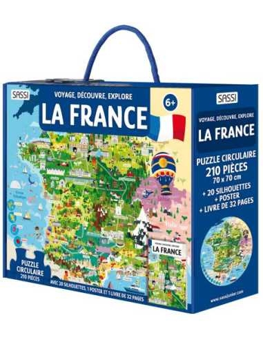 Coffret livre et puzzle La France -...