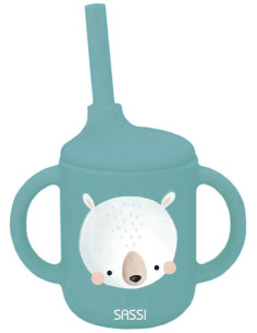 Gobelet avec paille en...