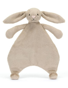 Doudou plat Lapin beige -...