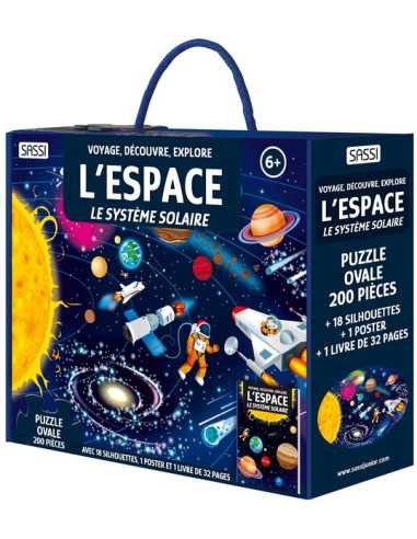 Coffret livre et puzzle espace - Sassi