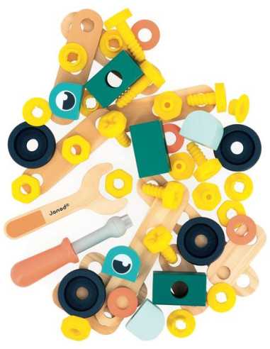 Baril 50 pièces Brico'Kids - Janod Baril 50 pièces Brico'Kids - Janod