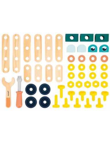 Baril 50 pièces Brico'Kids - Janod Baril 50 pièces Brico'Kids - Janod