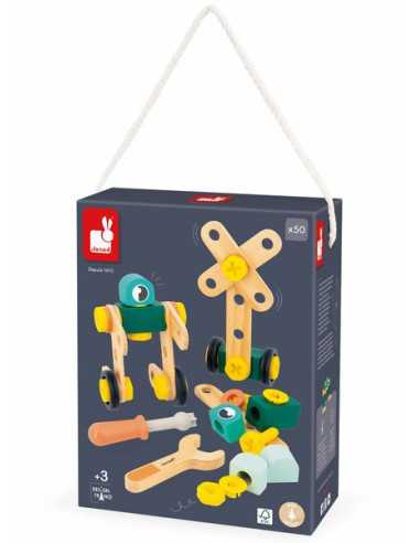Baril 50 pièces Brico'Kids - Janod Baril 50 pièces Brico'Kids - Janod
