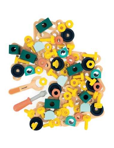 Baril 100 pièces Brico'Kids - Janod Baril 100 pièces Brico'Kids - Janod