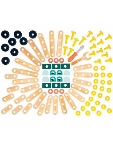 Baril 100 pièces Brico'Kids - Janod Baril 100 pièces Brico'Kids - Janod
