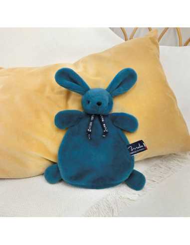 Doudou lapin bleu minéral Dorlotin -... Doudou lapin bleu minéral Dorlotin -...