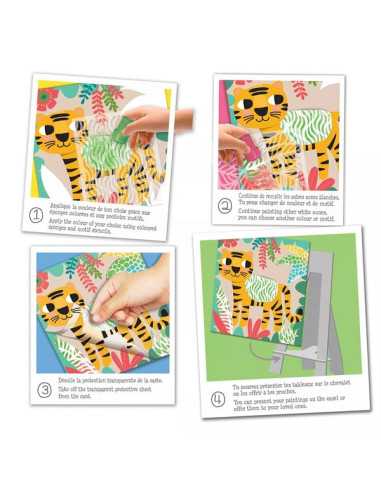 Pochoirs motifs couleurs de la jungle... Pochoirs motifs couleurs de la jungle...