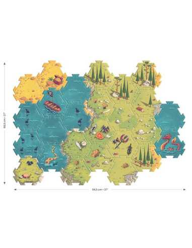 Puzzle géant Bataille 30 pièces - Djeco Puzzle géant Bataille 30 pièces - Djeco