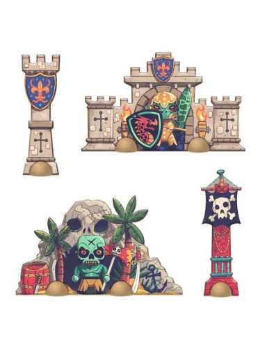 Puzzle géant Bataille 30 pièces - Djeco Puzzle géant Bataille 30 pièces - Djeco