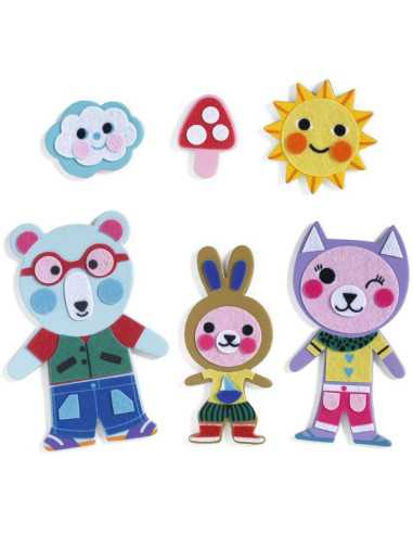 Magnets à décorer Funky Family - Do... Magnets à décorer Funky Family - Do...