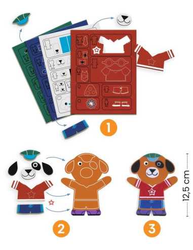 Magnets à décorer Funky Family - Do... Magnets à décorer Funky Family - Do...