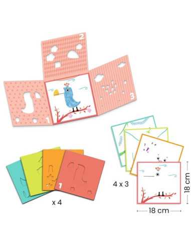 Coloriage 3 pochoirs pour une image -... Coloriage 3 pochoirs pour une image -...