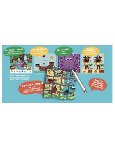 Ma pochette de 20 jeux pirates - Auzou Ma pochette de 20 jeux pirates - Auzou