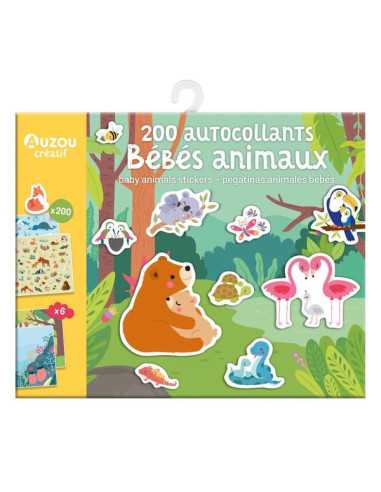 200 autocollants bébés animaux - Auzou