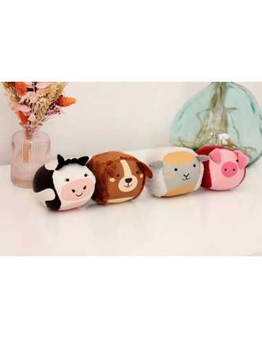 Set de 4 balles doudous ferme -... Set de 4 balles doudous ferme -...