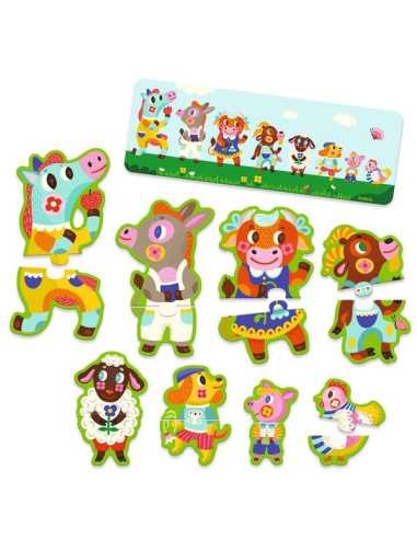 Puzzle Grands et petits à la ferme -... Puzzle Grands et petits à la ferme -...