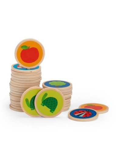 Mémo jardin en bois Les Popipop -... Mémo jardin en bois Les Popipop -...