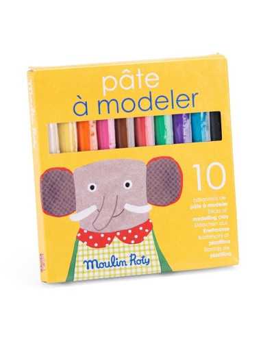 10 bâtonnets de pâte à modeler Les...
