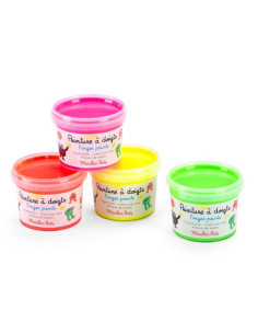 4 pots de peinture à doigts... 2