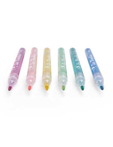 6 feutres à paillettes Les Rosalies -... 6 feutres à paillettes Les Rosalies -...