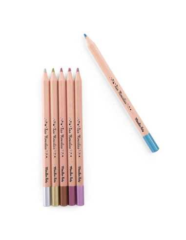6 crayons métallisés Les Rosalies -... 6 crayons métallisés Les Rosalies -...