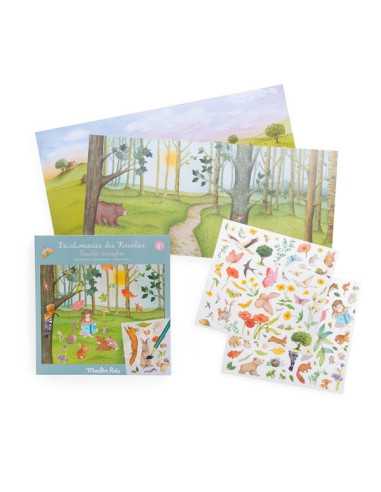 Décalcomanies Les Rosalies - Moulin Roty Décalcomanies Les Rosalies - Moulin Roty