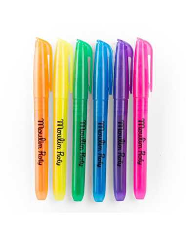 6 feutres fluo Les Loufoques - Moulin... 6 feutres fluo Les Loufoques - Moulin...