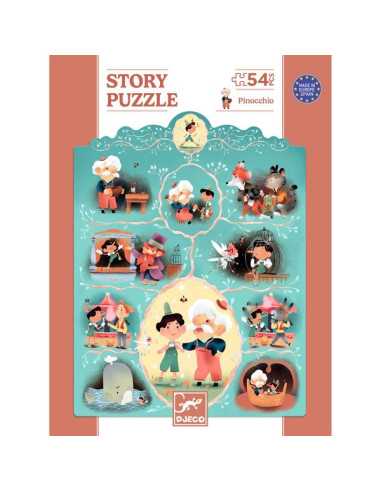 Story puzzle Pinocchio 54 pièces - Djeco Story puzzle Pinocchio 54 pièces - Djeco