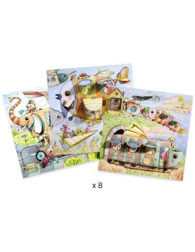 Coloriages Le voyage de Malo - Djeco Coloriages Le voyage de Malo - Djeco