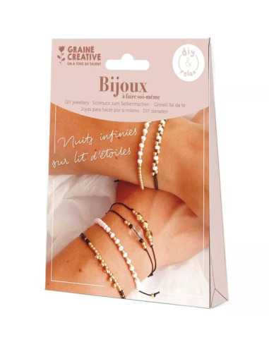 Kit bijoux or et noir - Graine Créative