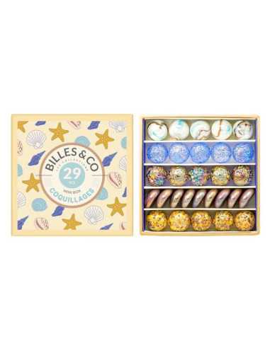 Coffret de 29 billes Coquillages -...