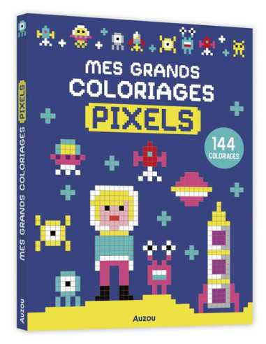 Mes grands coloriages Pixels - Auzou