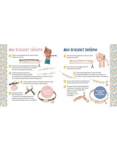 Mes bracelets à messages en liberty -... Mes bracelets à messages en liberty -...