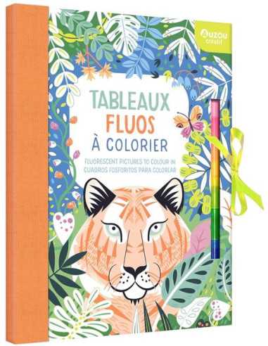 Mes tableaux fluos à colorier - Auzou