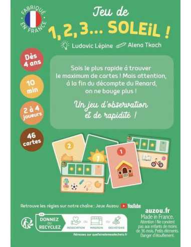 Jeu de cartes 1,2,3 soleil! - Auzou Jeu de cartes 1,2,3 soleil! - Auzou