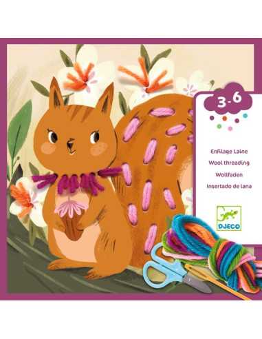 Enfilage laine Petit pas avec du fil... Enfilage laine Petit pas avec du fil...