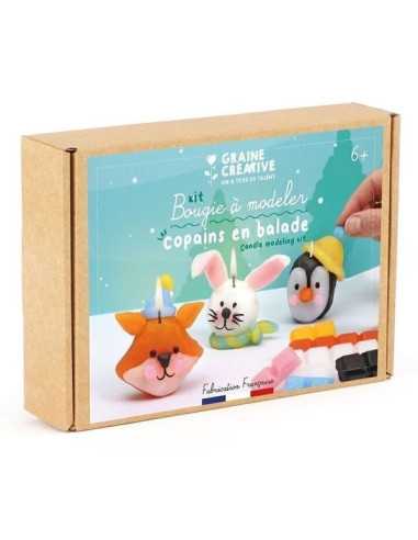 Kit bougies à modeler les copains en... Kit bougies à modeler les copains en...