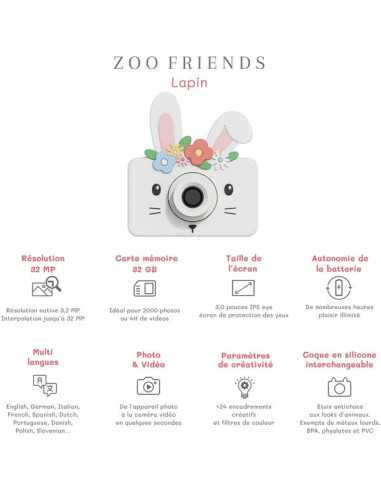 Appareil photo Lapin fleurs - The... Appareil photo Lapin fleurs - The...