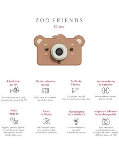 Appareil photo Ours - The Zoofamily Appareil photo Ours - The Zoofamily