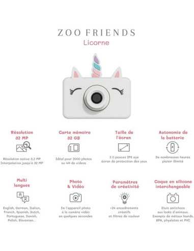 Appareil photo Licorne - The Zoofamily Appareil photo Licorne - The Zoofamily