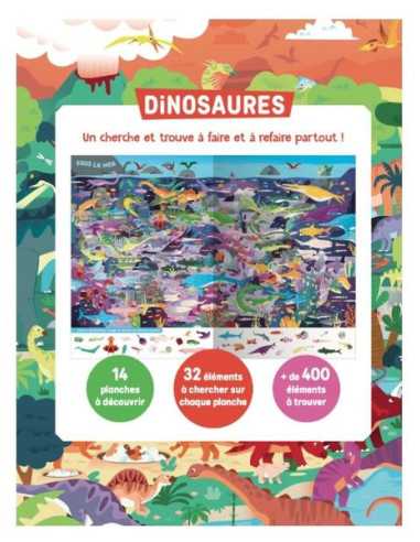 Livre Cherche et trouve Dinosaures -... Livre Cherche et trouve Dinosaures -...