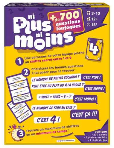 Jeu Ni Plus Ni Moins Jeu Ni Plus Ni Moins