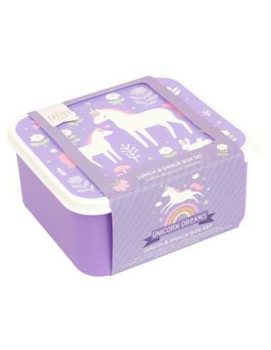 4 boites à goûter Licorne - A Little... 4 boites à goûter Licorne - A Little...