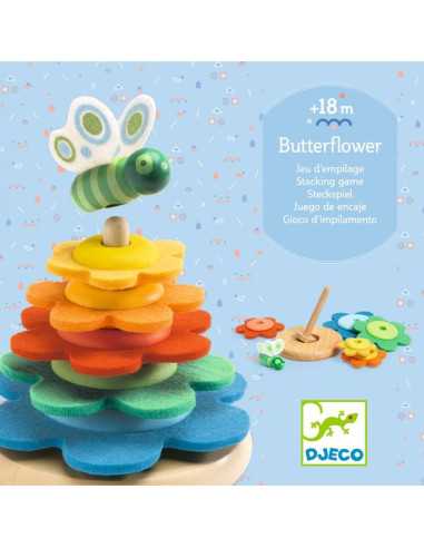 Jeu d'empilage Butterflower - Djeco Jeu d'empilage Butterflower - Djeco