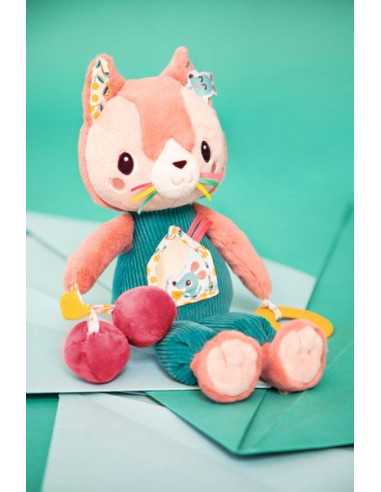 Peluche Jeanne chat multi-activités -... Peluche Jeanne chat multi-activités -...