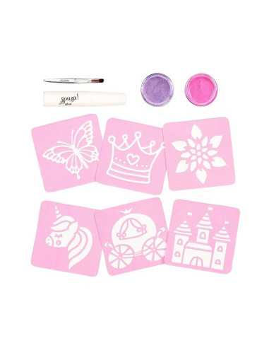 Set de tatouages glitter Princesse -... Set de tatouages glitter Princesse -...