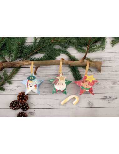 Calendrier de l'Avent Boites étoiles... Calendrier de l'Avent Boites étoiles...