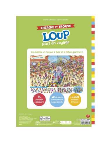 Livre Cherche et trouve Loup part en... Livre Cherche et trouve Loup part en...