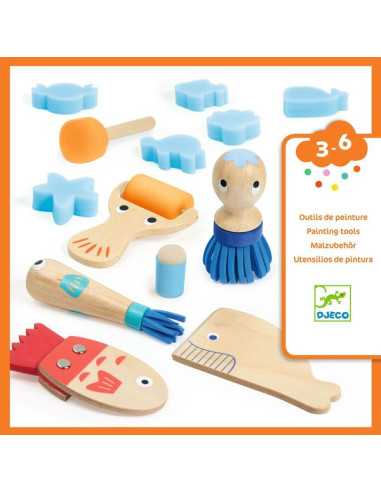 Curieux outils pour peindre - Djeco Curieux outils pour peindre - Djeco